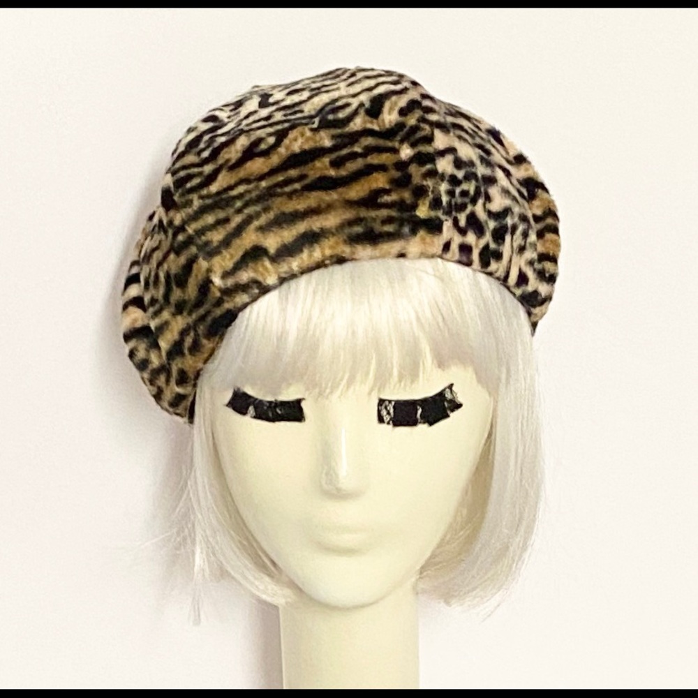 Leopard Beret Hat